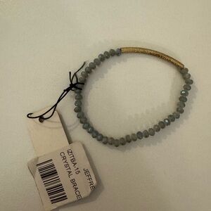 Gold and Sage Green Bracelet